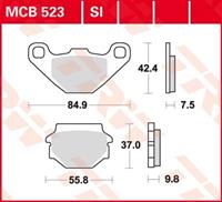 TRW Lucas Bremsbeläge organisch MCB523  84,9/55,8x42,4/37x7,