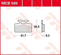 TRW Standaard remblokken, en remschoenen voor de moto, MCB589