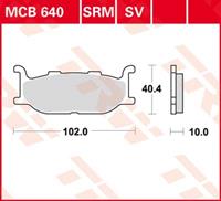 TRW SRM remblokken, en remschoenen voor de moto, MCB640SRM