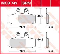 Bremsbelagsatz, Scheibenbremse TRW MCB749SRM