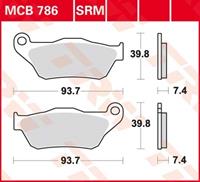 TRW SRM remblokken, en remschoenen voor de moto, MCB786SRM