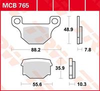 TRW Lucas Bremsbeläge organisch MCB765  88,2/55,6x48,9/35,9x