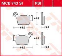 TRW Lucas Bremsbeläge Sintermetall Offroad MCB743SI 64x41,8x