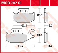 TRW SI Remblokken sinter metaal, en remschoenen voor de moto, MCB787SI