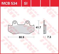 TRW Lucas Bremsbeläge Sintermetall Offroad MCB534SI 80,9x41,