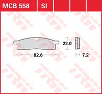 TRW Lucas Bremsbeläge Sintermetall Offroad MCB558SI 82,6x22x