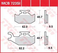 TRW Lucas Bremsbeläge Sintermetall Offroad MCB723SI 62/82,2x