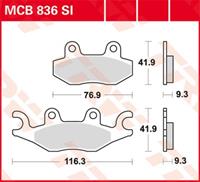 Bremsbelagsatz, Scheibenbremse TRW MCB836SI