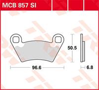 TRW Lucas Bremsbeläge Sintermetall Offroad MCB857SI 96,6x50,