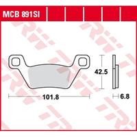 TRW Lucas Bremsbeläge Sintermetall Offroad MCB891SI 101,8x42,5x6,8mm