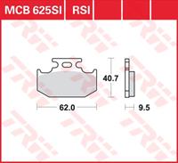 Bremsbelagsatz, Scheibenbremse Hinterachse TRW MCB625RSI