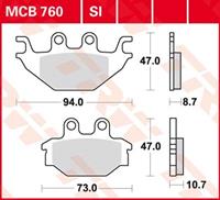 TRW Standaard remblokken, en remschoenen voor de moto, MCB760