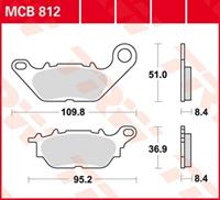 TRW Lucas Bremsbeläge organisch MCB812  109,8/95,2x51/36,9x8