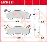 TRW Lucas Bremsbeläge organisch MCB833  109,1/111,1x41,1/44,