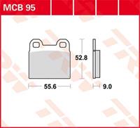 TRW Standaard remblokken, en remschoenen voor de moto, MCB95