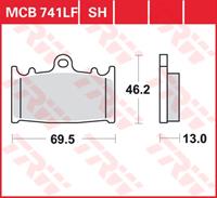 TRW Lucas Bremsbeläge organisch MCB741  69,5x46,2x13mm