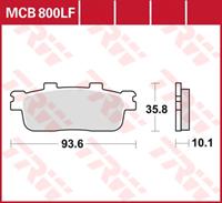 TRW Standaard remblokken, en remschoenen voor de moto, MCB800