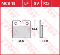 TRW racing quality remblokken, en remschoenen voor de moto, MCB019RQ