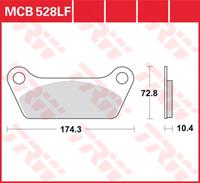 TRW Lucas Bremsbeläge organisch MCB528  174,3x72,8x10,4mm
