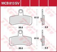 TRW Lucas Bremsbeläge Sintermetall Street MCB813SV 88,6x61,8