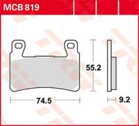 TRW Lucas Bremsbeläge Sintermetall Street MCB819SV 74,5x55,2