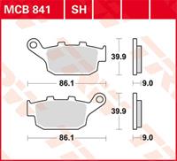 TRW SV/SH Remblokken, en remschoenen voor de moto, MCB841SH
