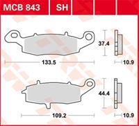 TRW SV/SH Remblokken, en remschoenen voor de moto, MCB843SH