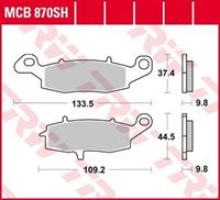 TRW Lucas Bremsbeläge Sintermetall Street MCB870SH 133,5/109