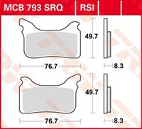 Bremsbelagsatz, Scheibenbremse Vorderachse TRW MCB793RSI