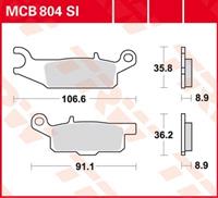 TRW Lucas Bremsbeläge Sintermetall Offroad MCB804SI 106,6/91