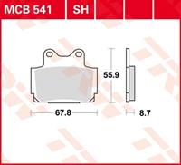 TRW SV/SH Remblokken, en remschoenen voor de moto, MCB541SH