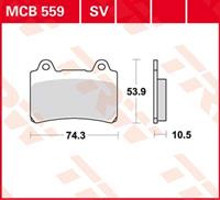 TRW Lucas Bremsbeläge Sintermetall Street MCB559SV 74,3x53,9