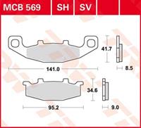 TRW SV/SH Remblokken, en remschoenen voor de moto, MCB569SH