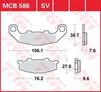 TRW SV/SH Remblokken, en remschoenen voor de moto, MCB586SV