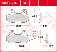 TRW Lucas Bremsbeläge Sintermetall Street MCB604SH 76,9/96,6