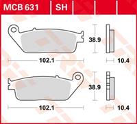 TRW SV/SH Remblokken, en remschoenen voor de moto, MCB631SH
