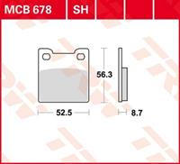 TRW Lucas Bremsbeläge Sintermetall Street MCB678SH 52,5x56,3