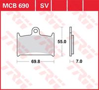 TRW SV/SH Remblokken, en remschoenen voor de moto, MCB690SV