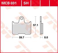 TRW SV/SH Remblokken, en remschoenen voor de moto, MCB691SH