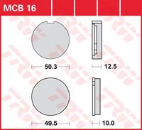 TRW Standaard remblokken, en remschoenen voor de moto, MCB016