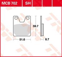 TRW SV/SH Remblokken, en remschoenen voor de moto, MCB702SH