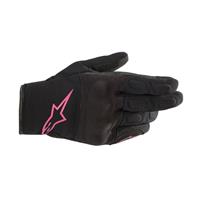 Stella S Max Drystar, Tussenseizoen motorhandschoenen, Zwart-Fuchsia