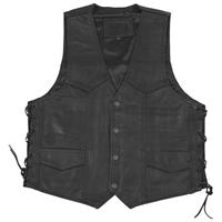 Gilet Biker, voor de motorfietsrijder, Zwart