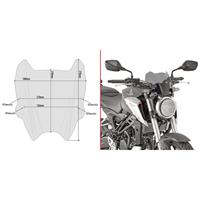 givi Windscherm Naked bike A, moto en scooter, A1164