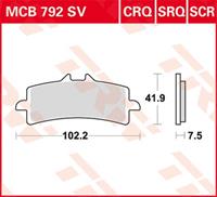 SCR Remblokken, en remschoenen voor de moto, MCB792SCR