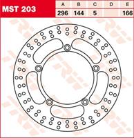 MST vaste remschijf, voor de moto, MST203
