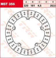 TRW MST vaste remschijf, voor de moto, MST356