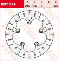 MST vaste remschijf, voor de moto, MST374