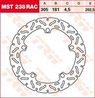 TRW Lucas Bremsscheibe RAC starr MST238RAC 305/181/202,5/4,5