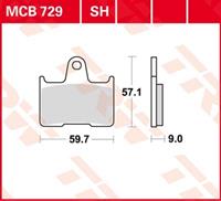 TRW SV/SH Remblokken, en remschoenen voor de moto, MCB729SH